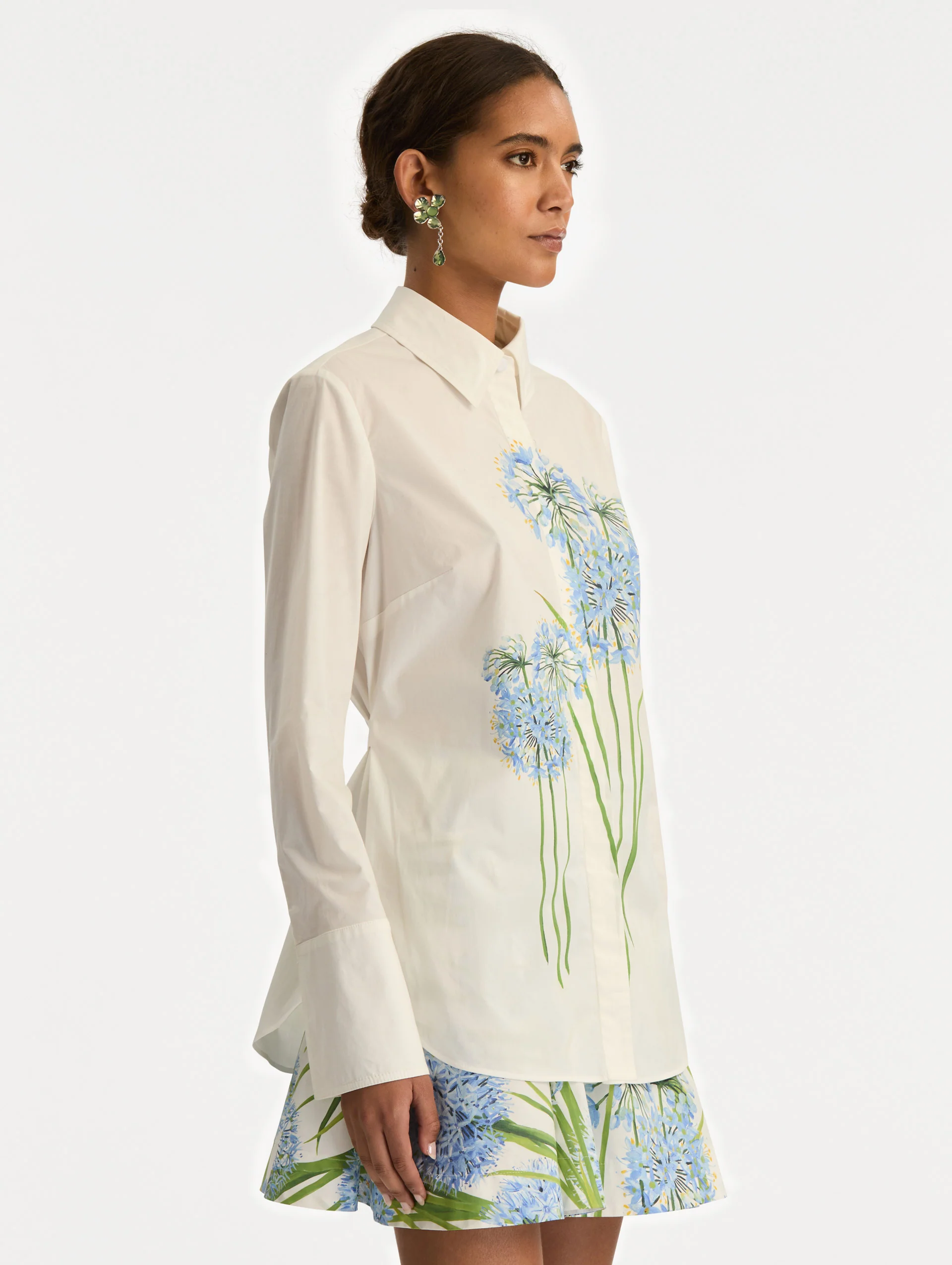 Allium Cotton Poplin Blouse - Image 5