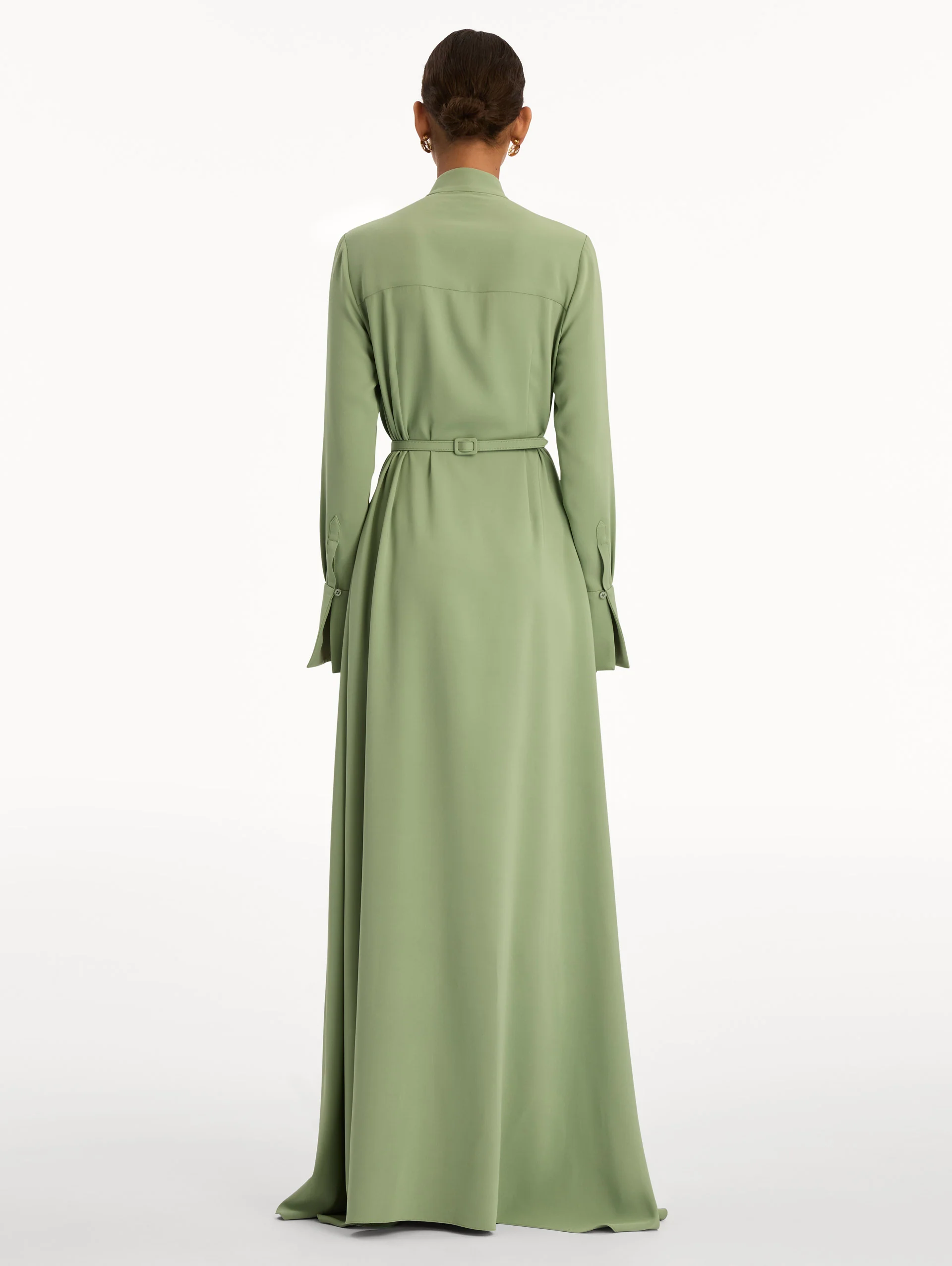 Brooch Embroidered Long Sleeve Caftan - Image 3