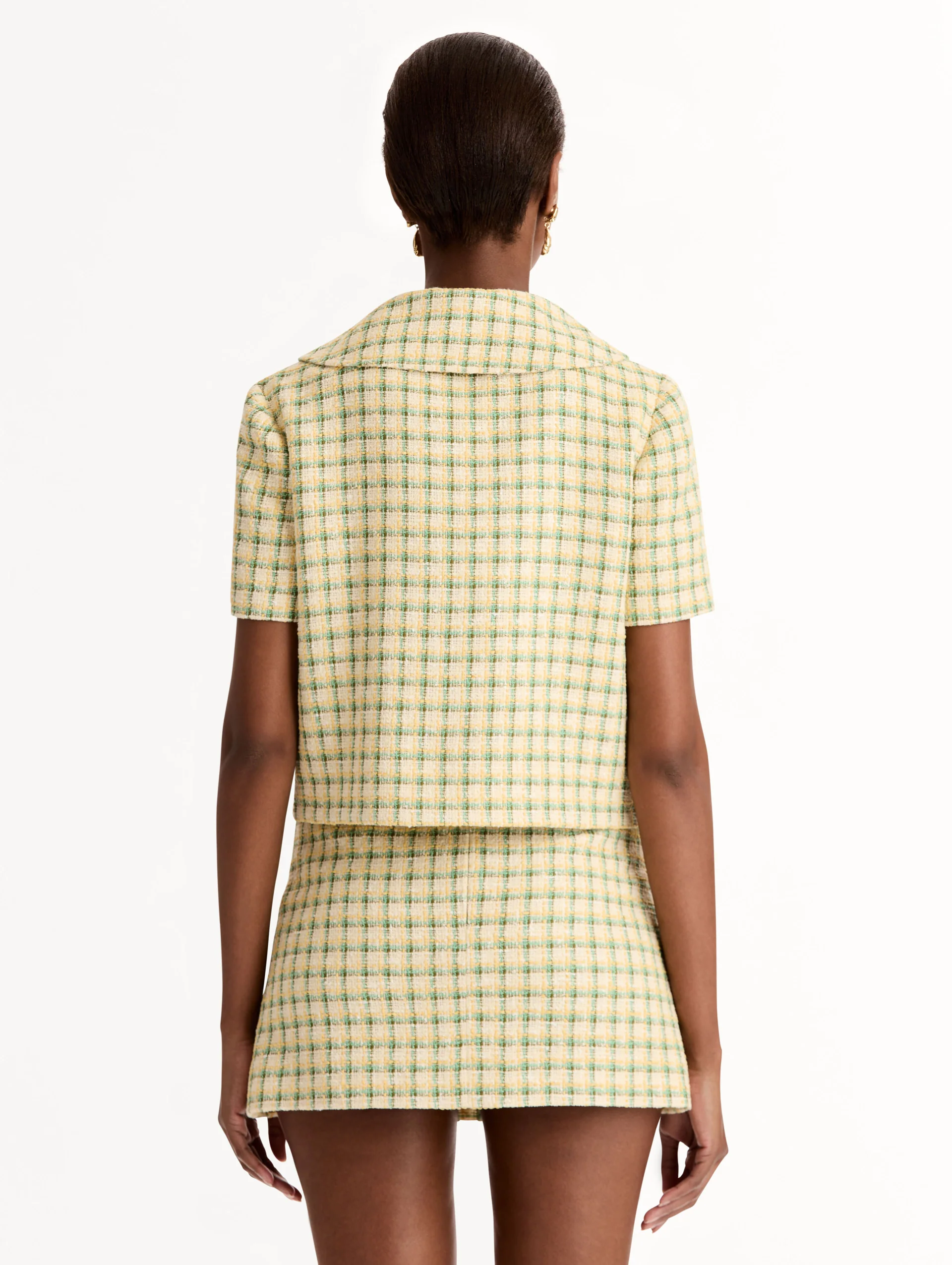 Checked Tweed Jacket - Image 4