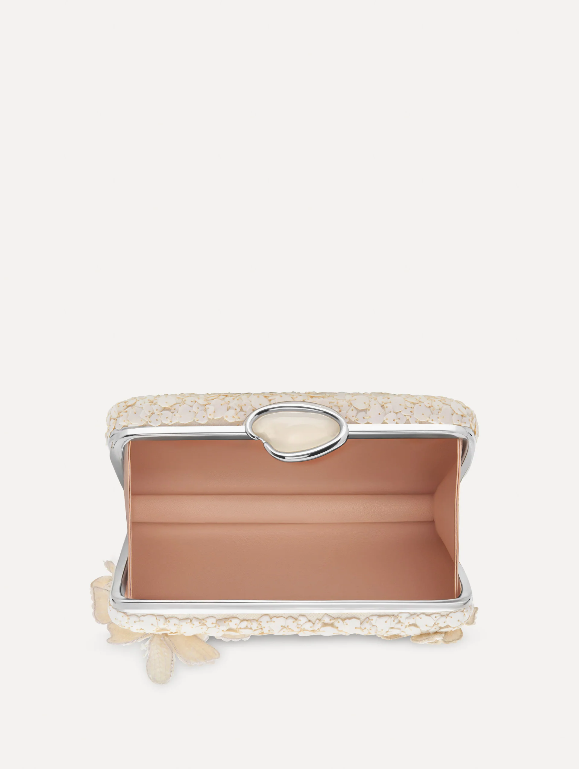Cherry Blossom Embroidered O Minaudière - Image 5