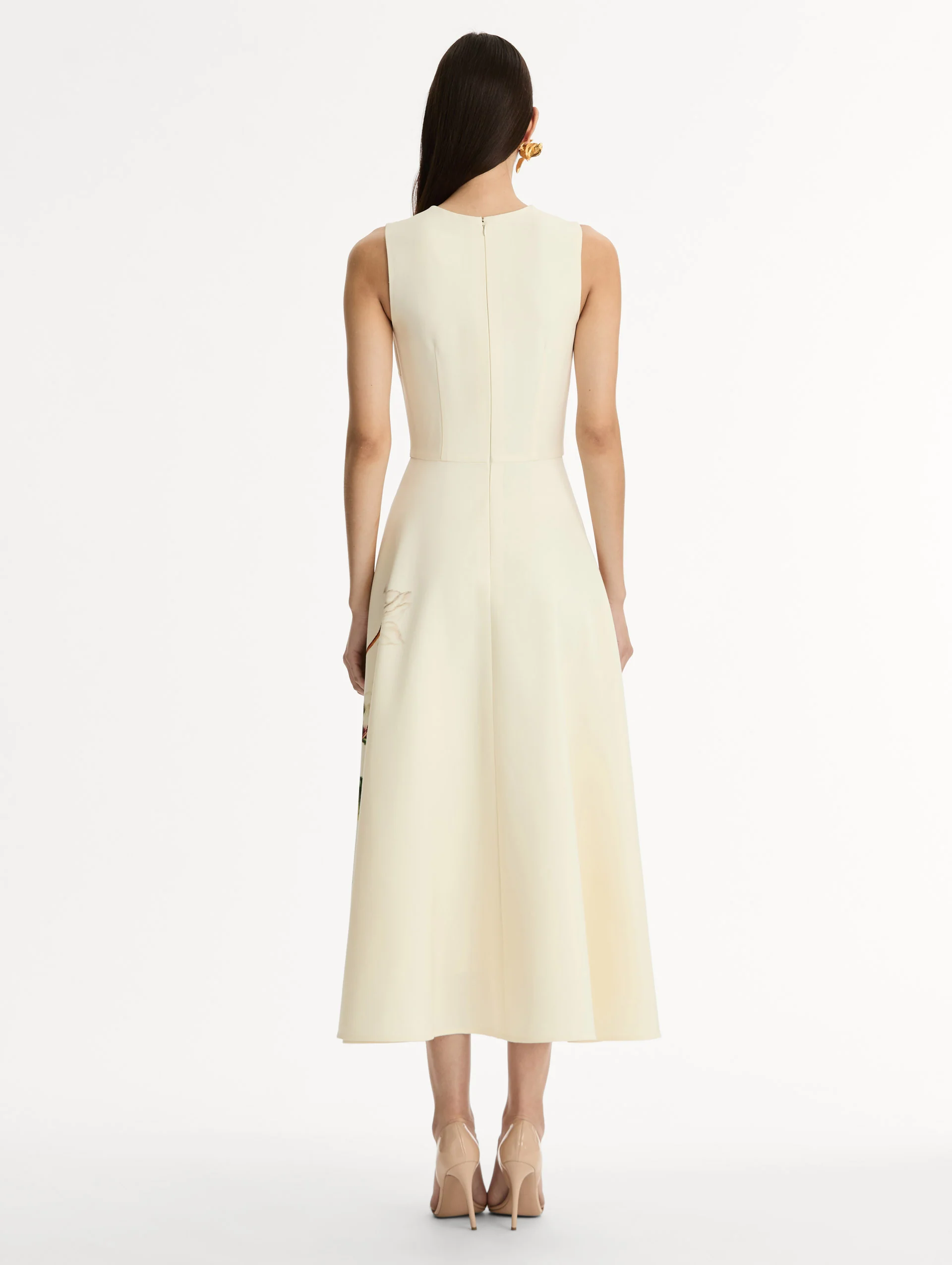 Chiné Cyclamen Wool Dress - Image 3