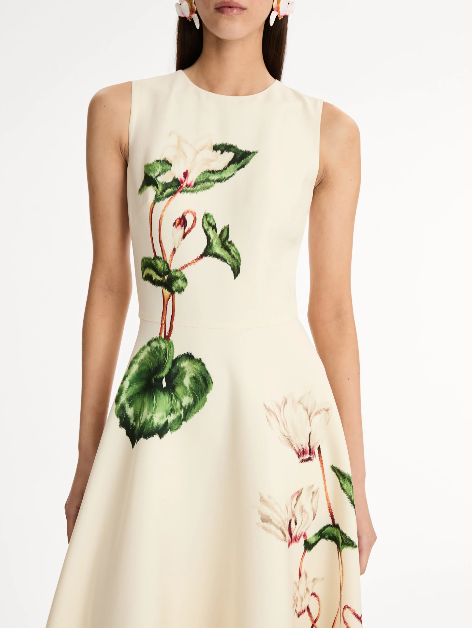 Chiné Cyclamen Wool Dress - Image 5