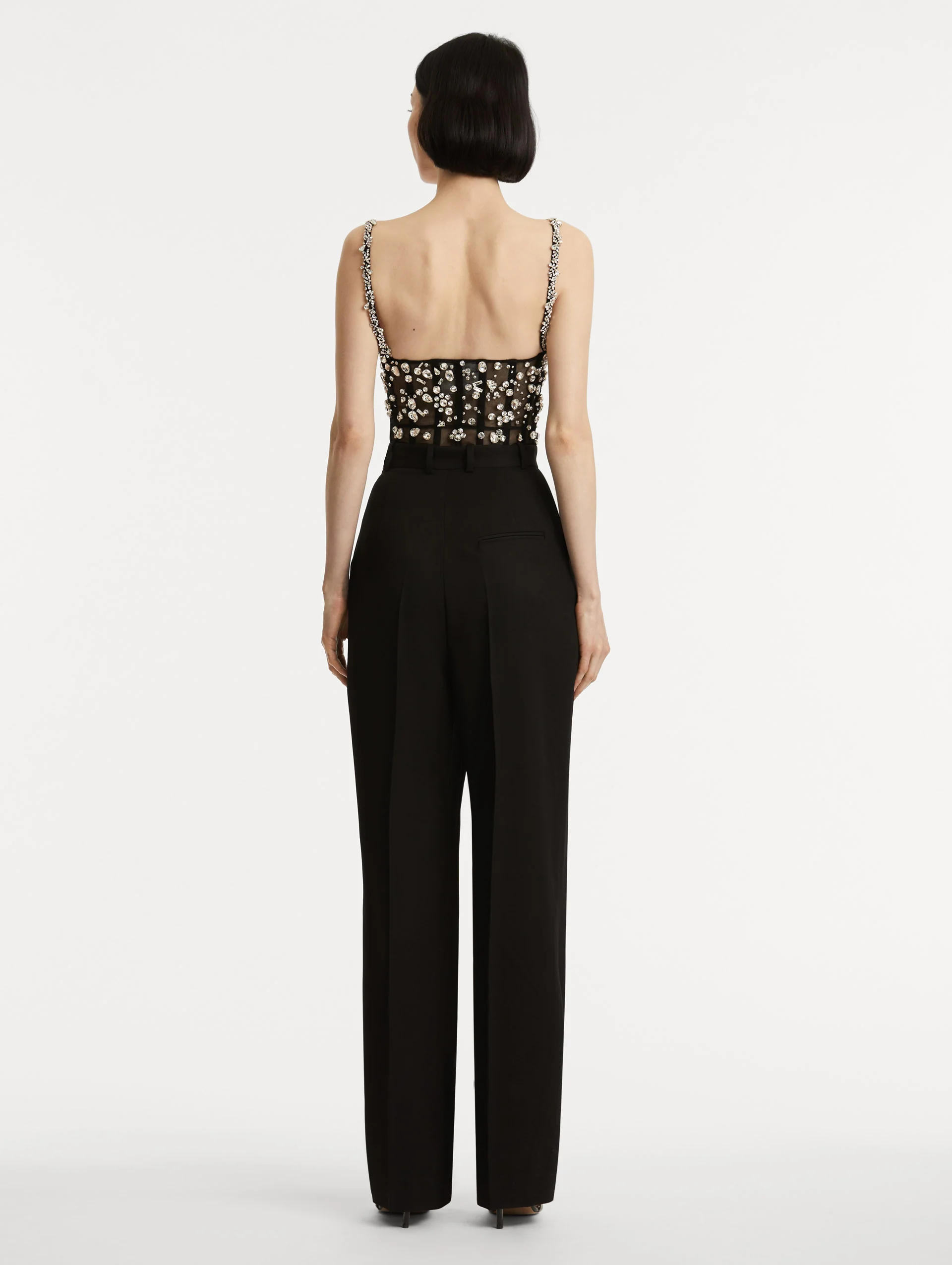 Crystal Cluster Embroidered Jumpsuit - Image 3