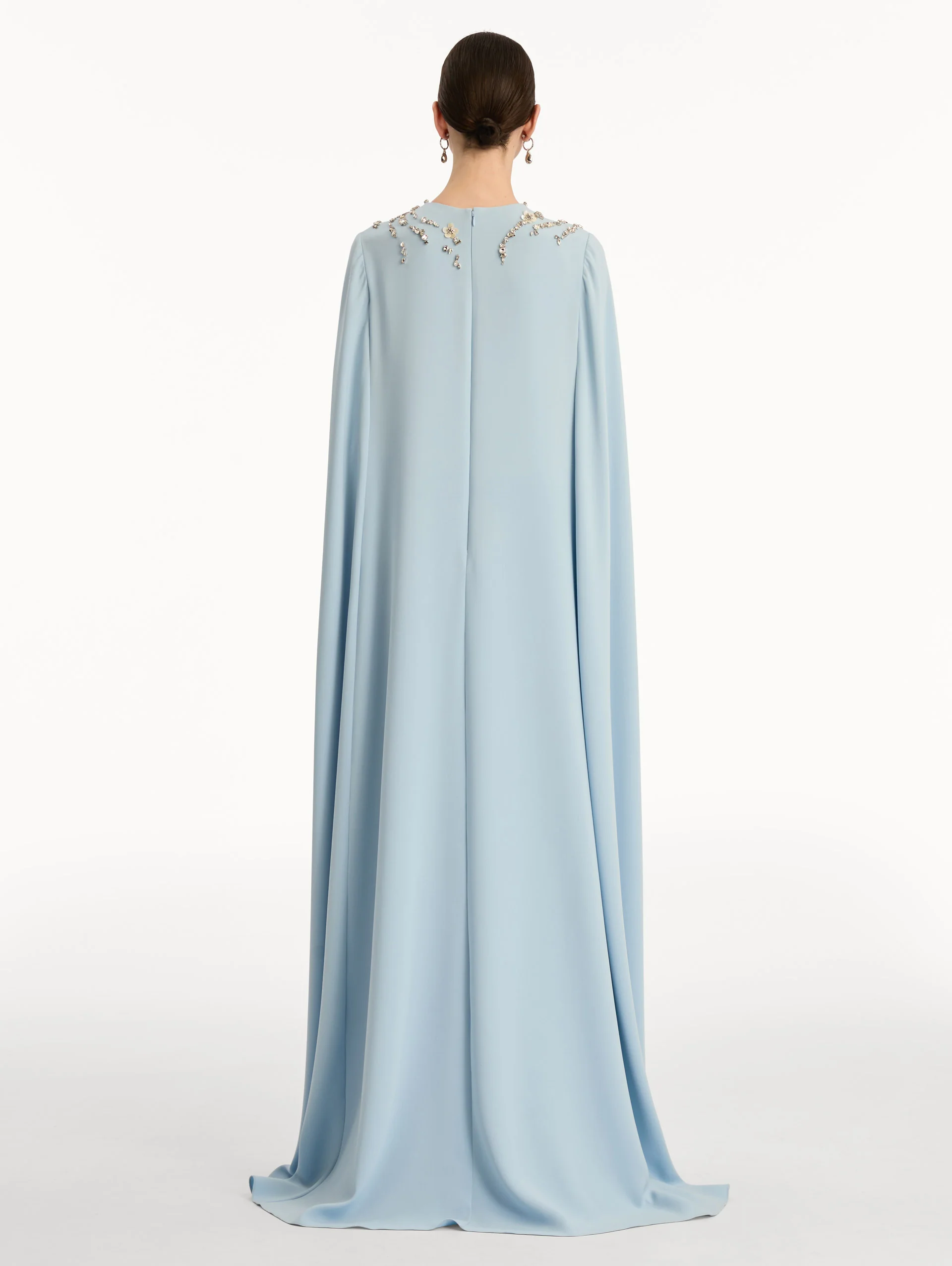 Crystal Necklace Embroidered Caftan - Image 3