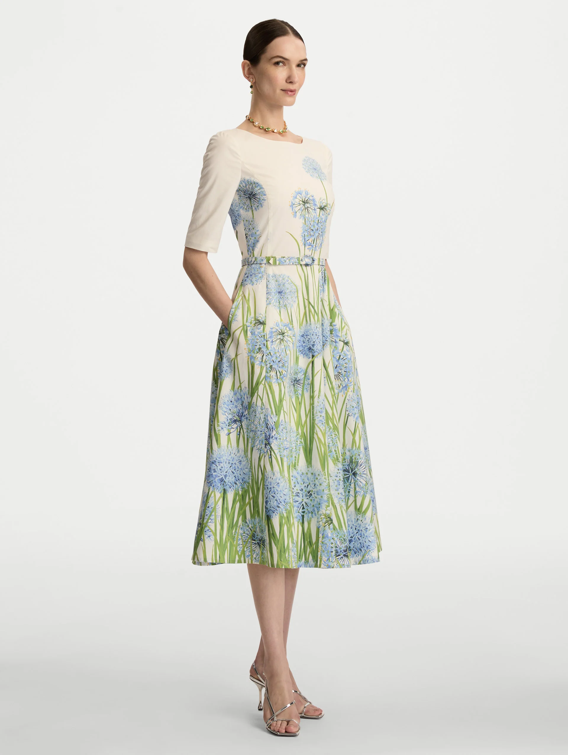 Degradé Allium Cotton Poplin Dress - Image 4