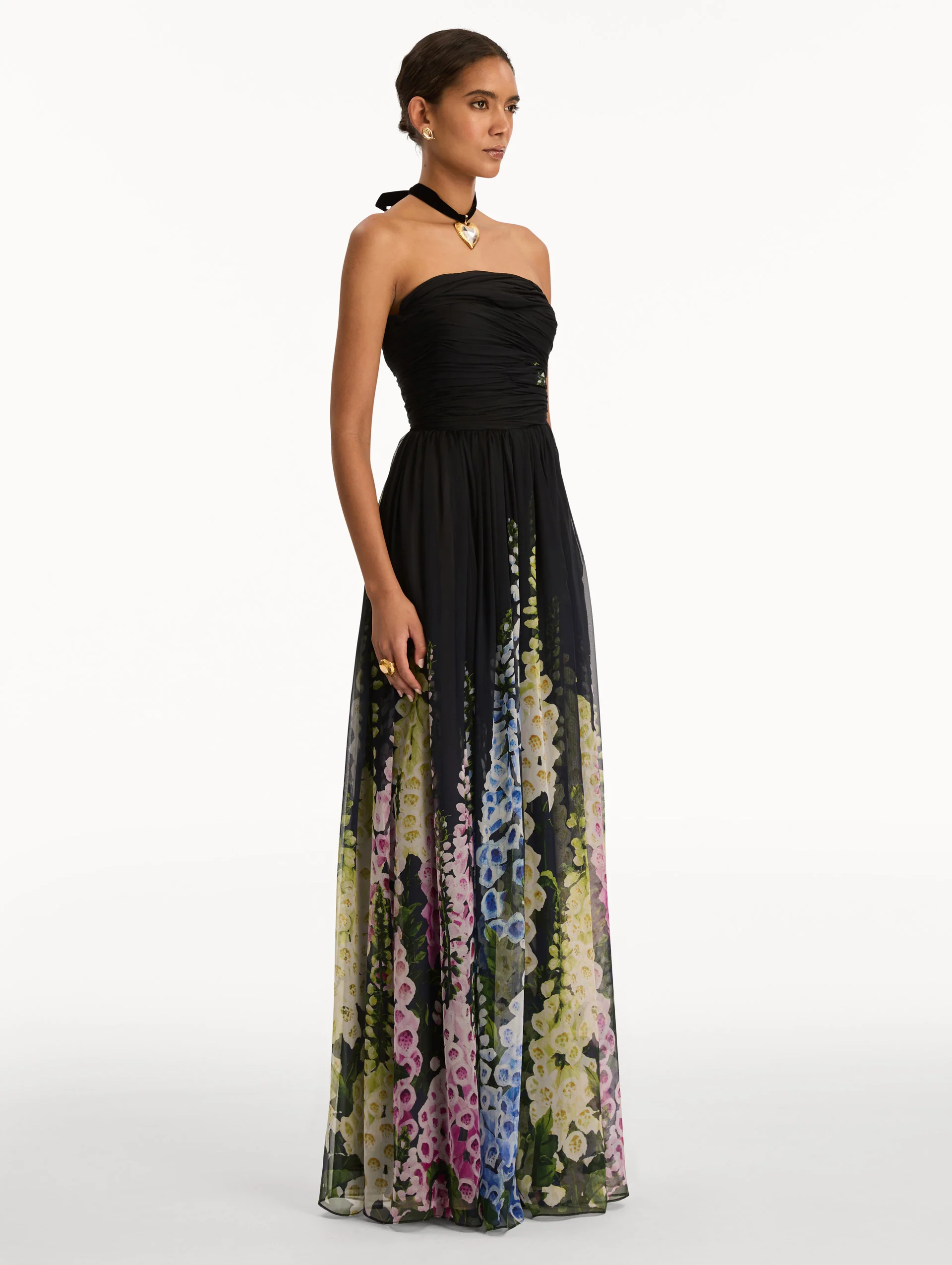 Degradé Foxglove Chiffon Gown - Image 4