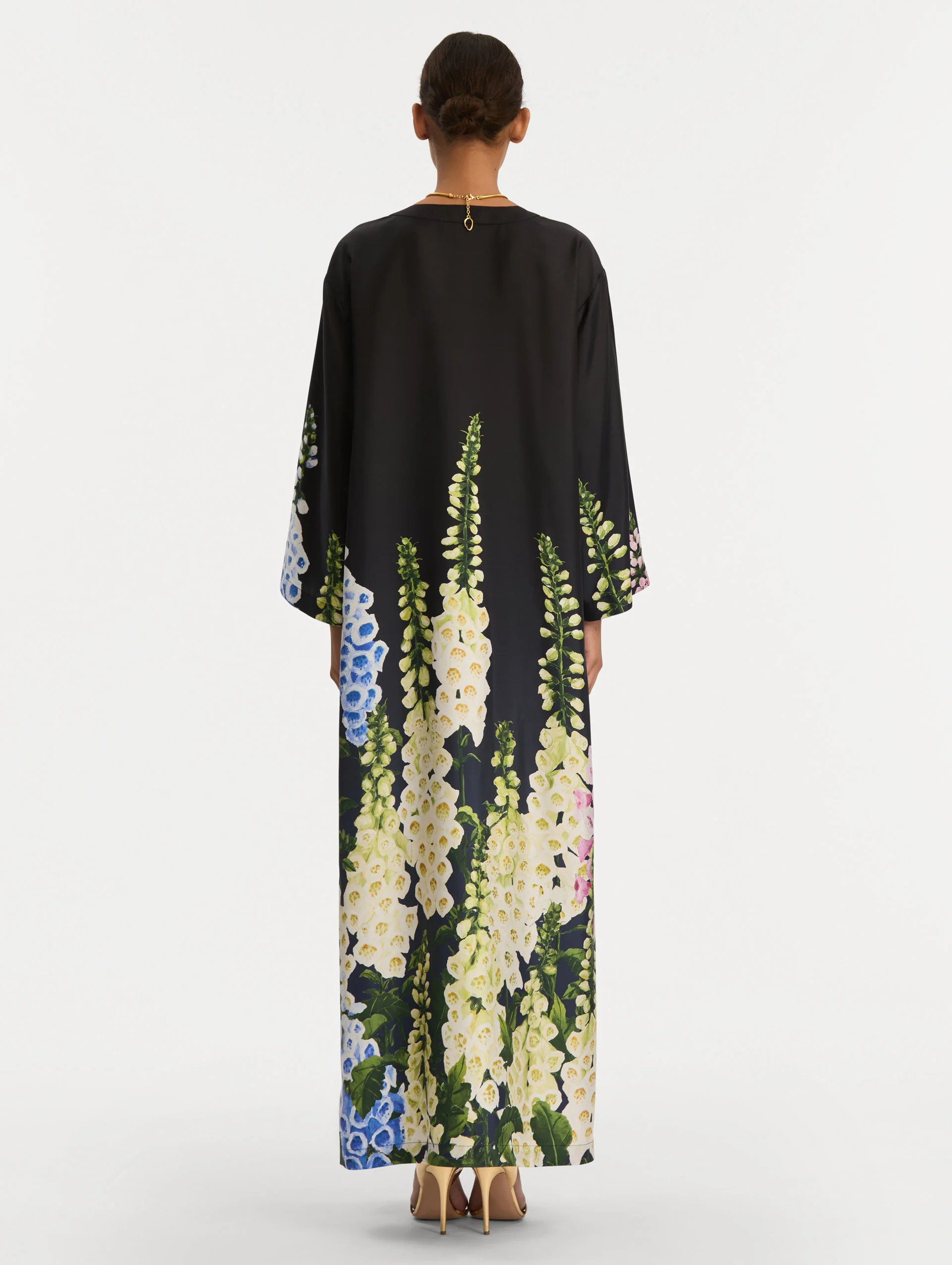Degradé Foxglove Silk Twill Caftan - Image 3