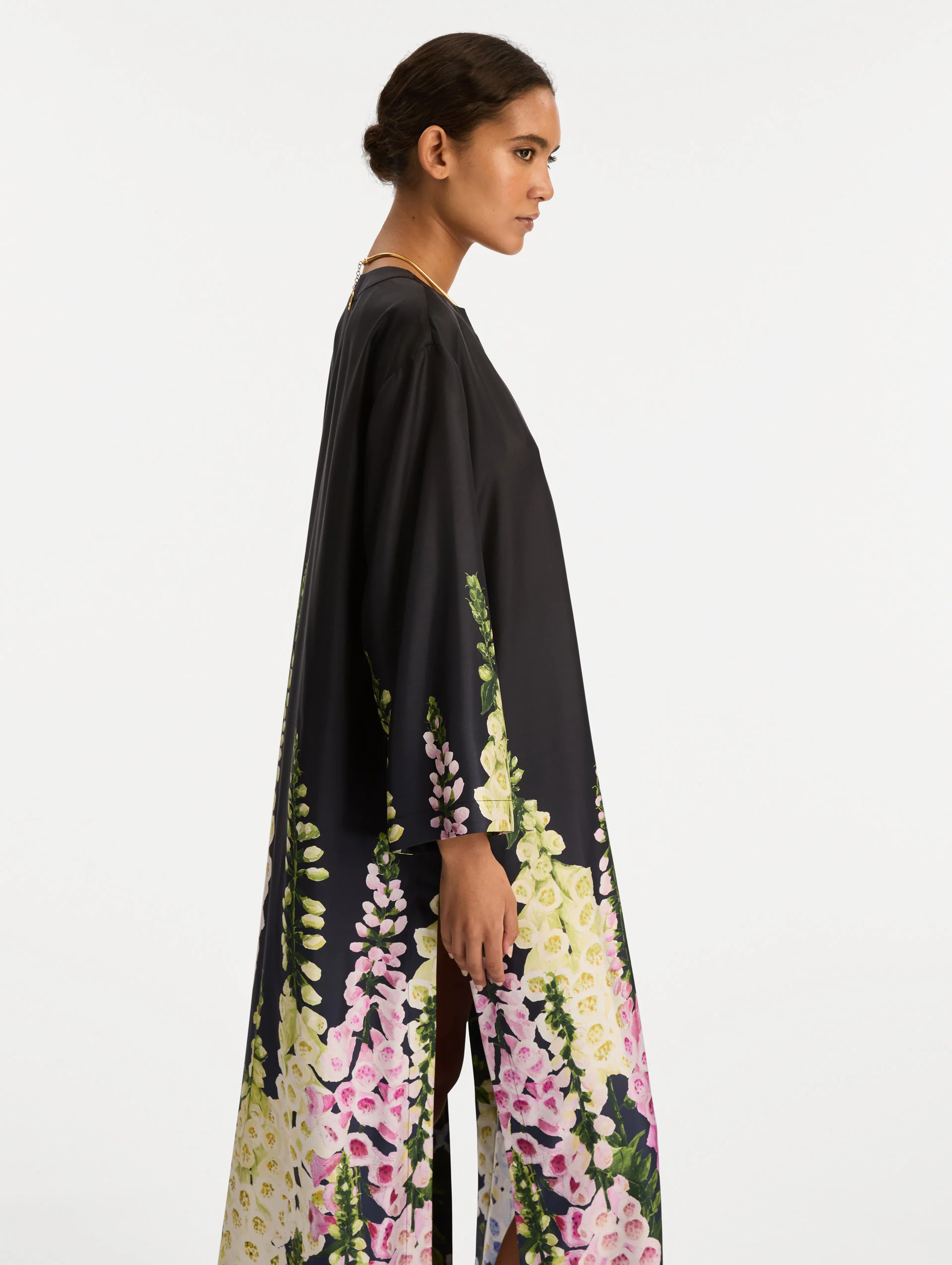 Degradé Foxglove Silk Twill Caftan - Image 5