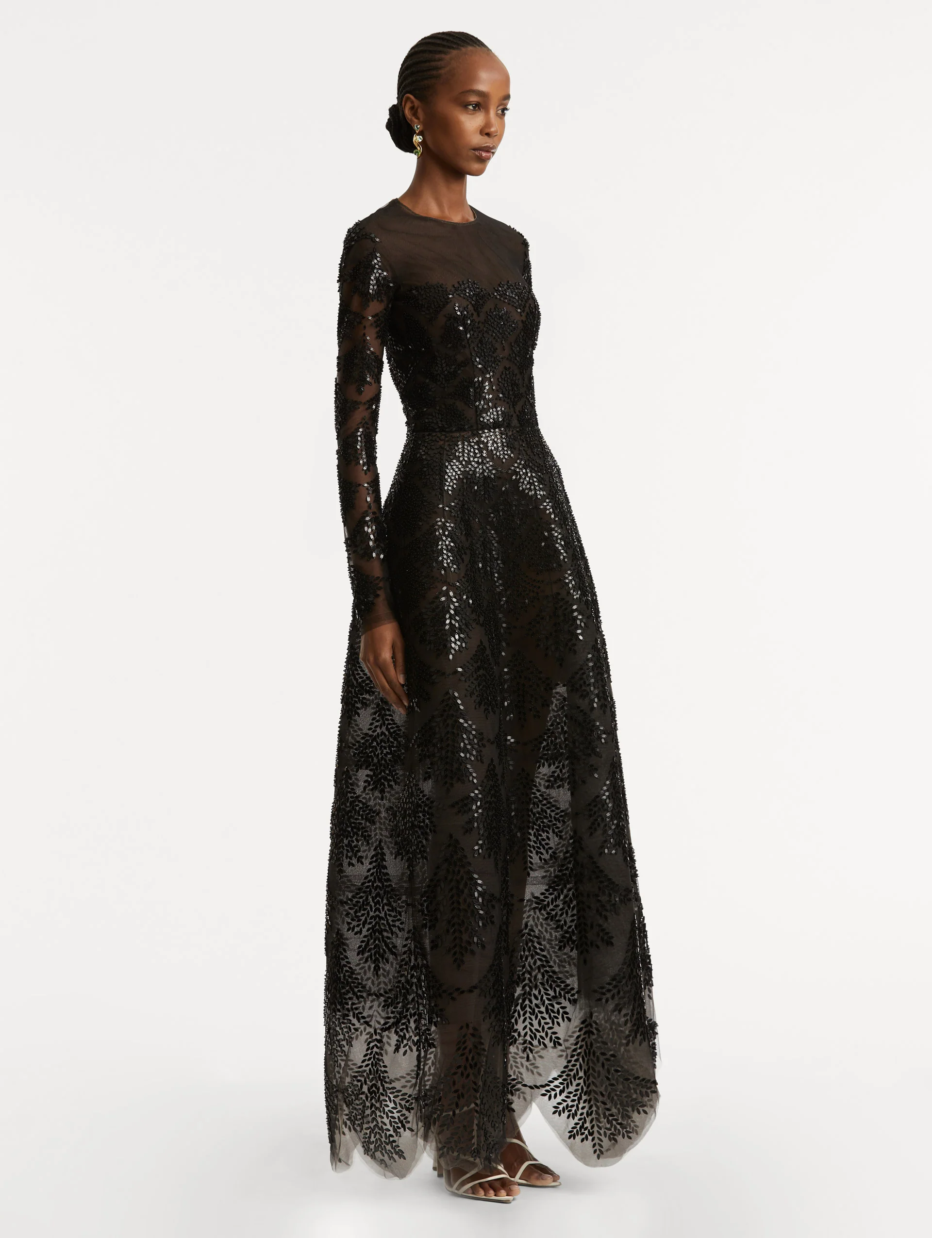 Fern Sequin Embroidered Gown - Image 4