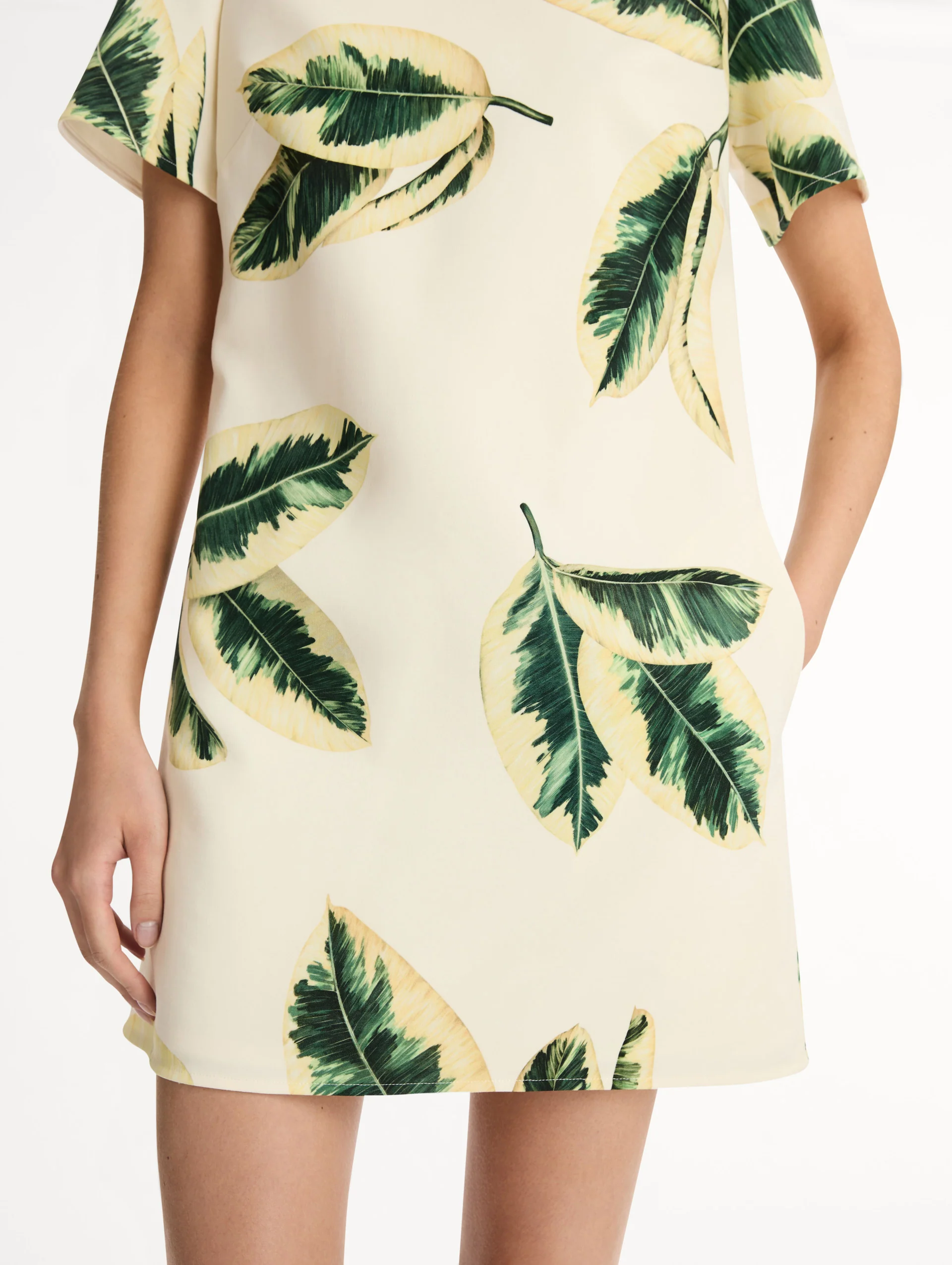 Ficus Leaves Shift Dress - Image 5