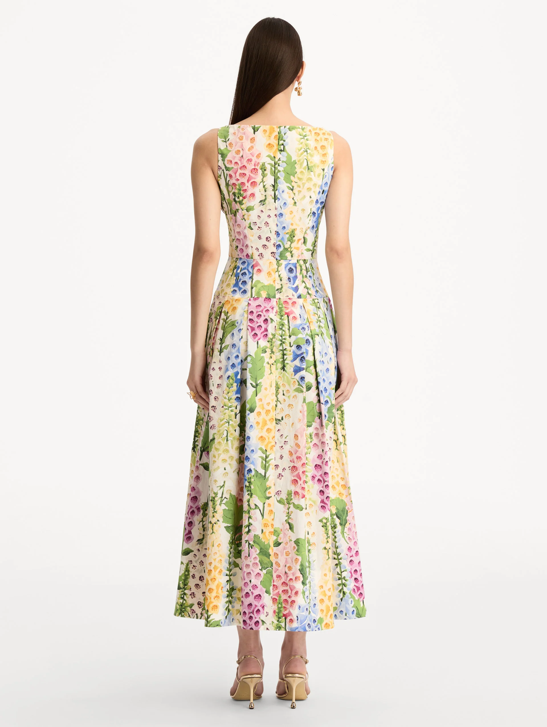 Foxglove Cotton Poplin Dress - Image 3