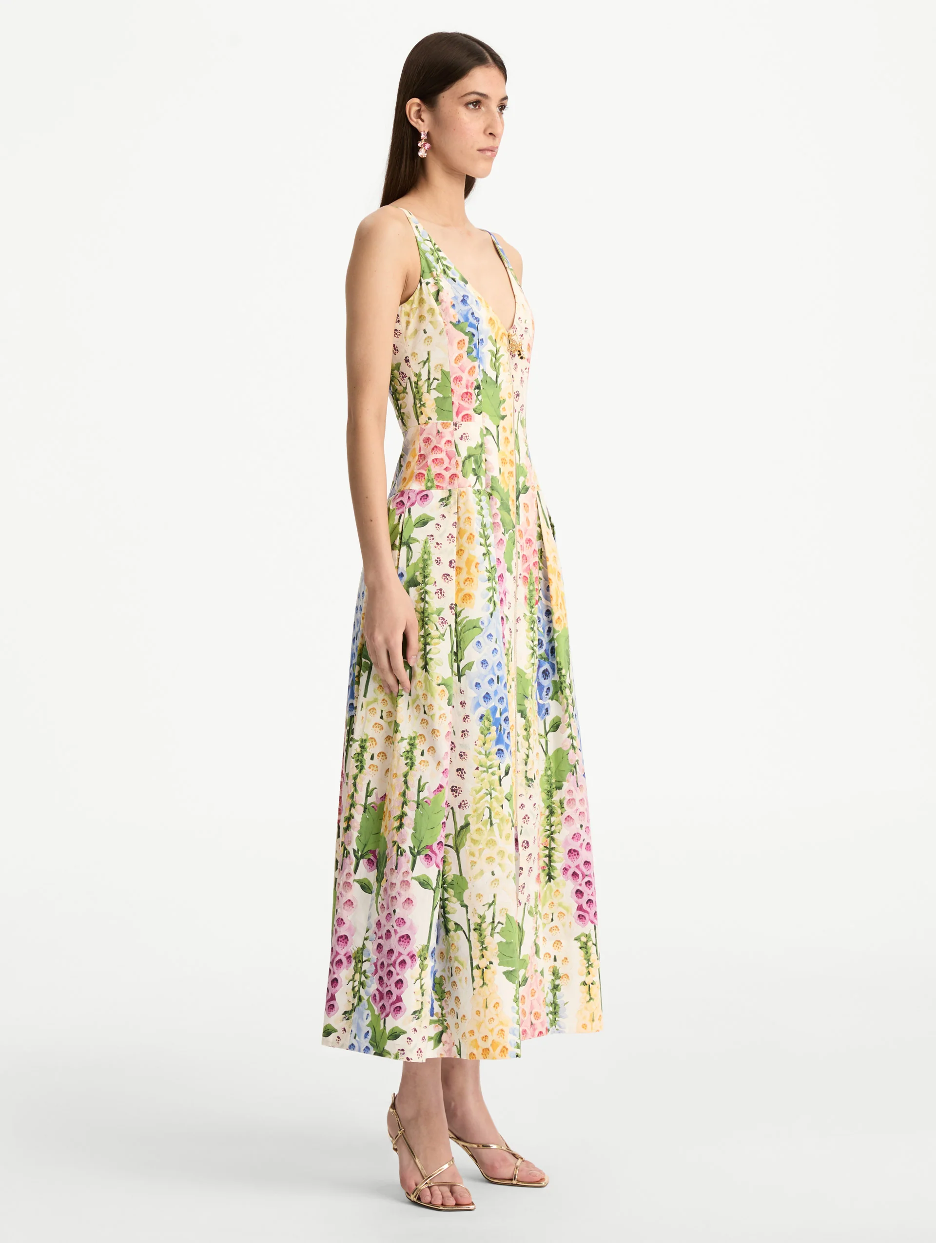 Foxglove Cotton Poplin Dress - Image 4