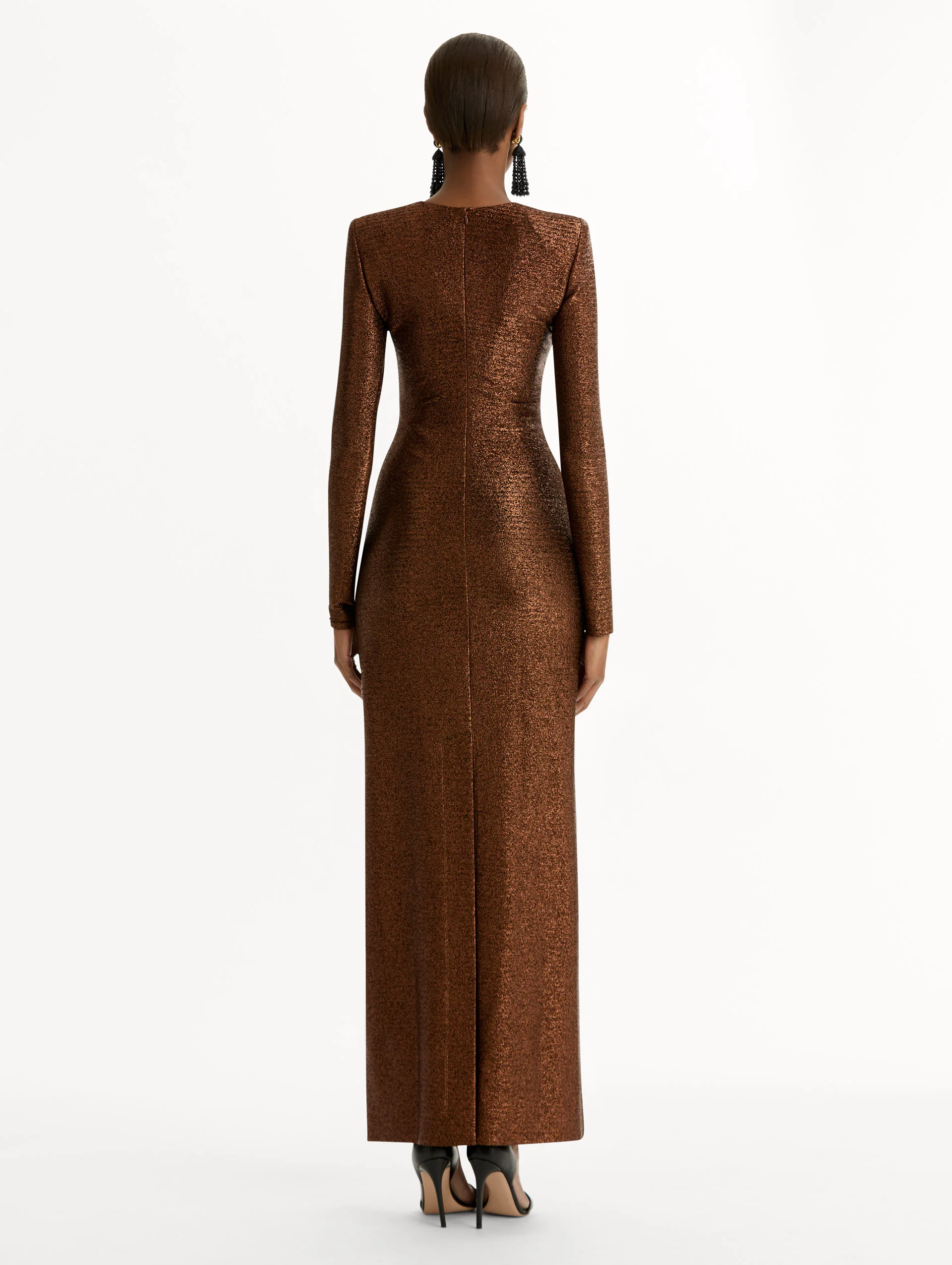 Lamé Column Gown - Image 3