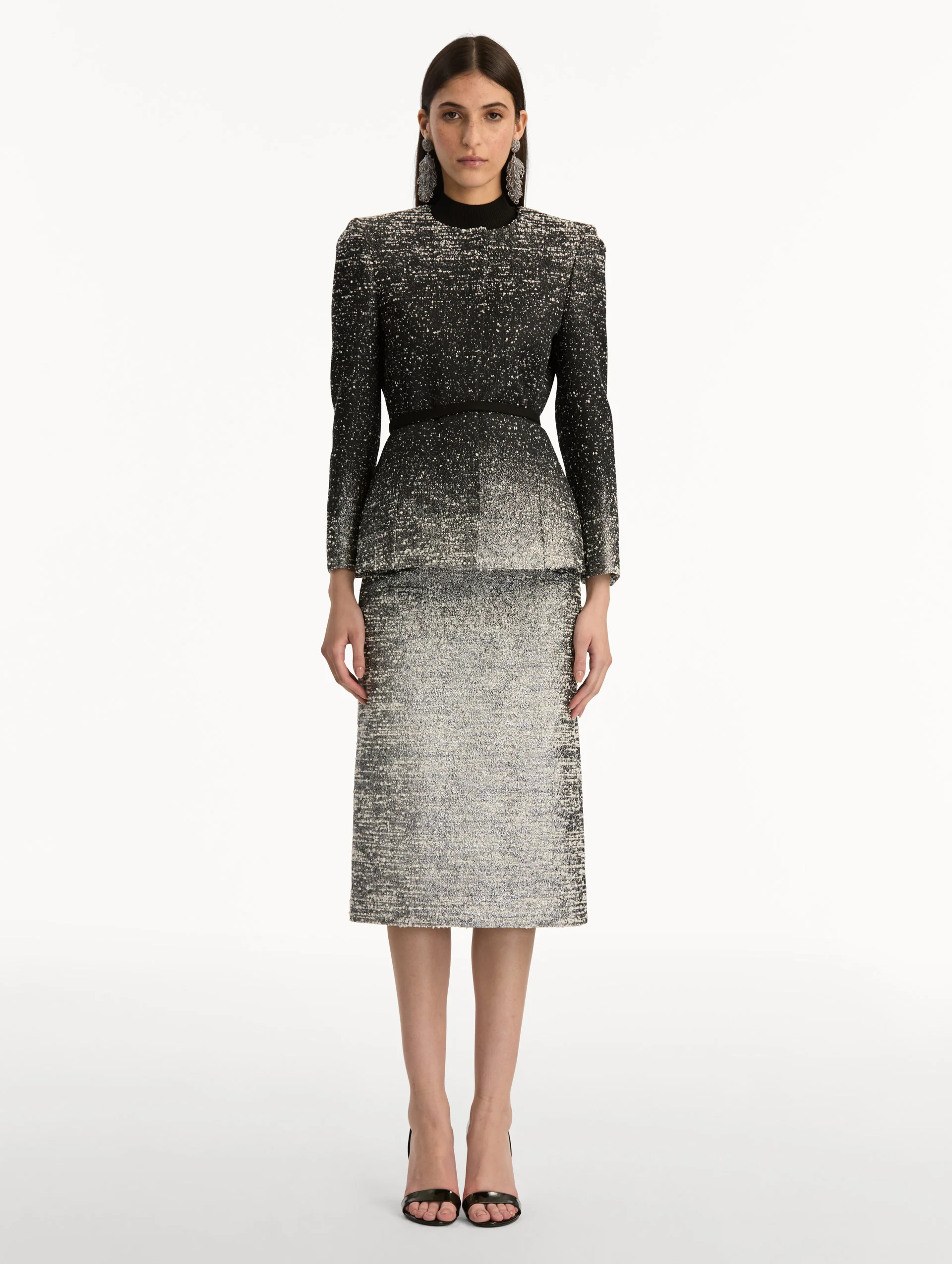 Ombré Lurex Bouclé Jacquard Jacket - Image 3