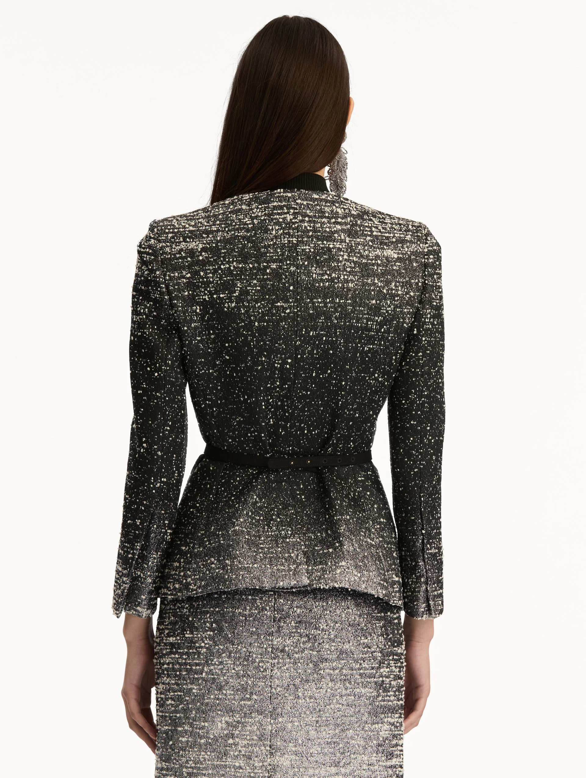 Ombré Lurex Bouclé Jacquard Jacket - Image 4