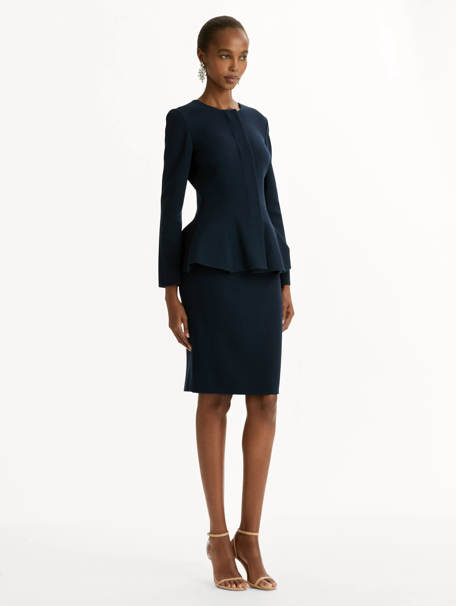 Peplum Wool-Blend Jacket - Image 5