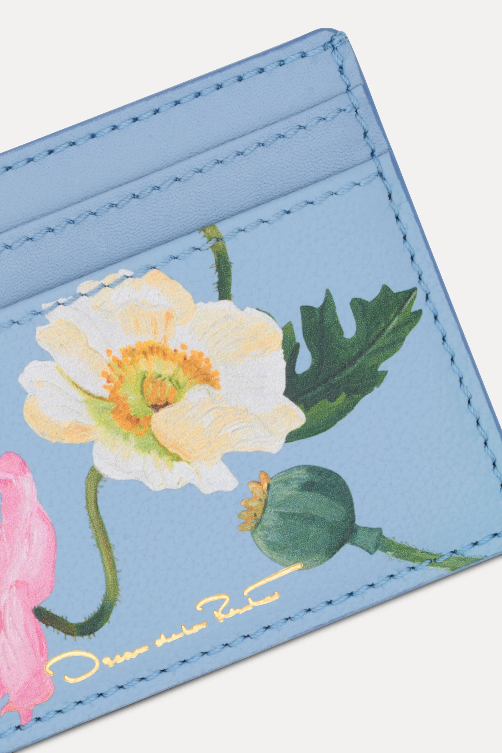 Poppy-Printed Card Case - Image 3