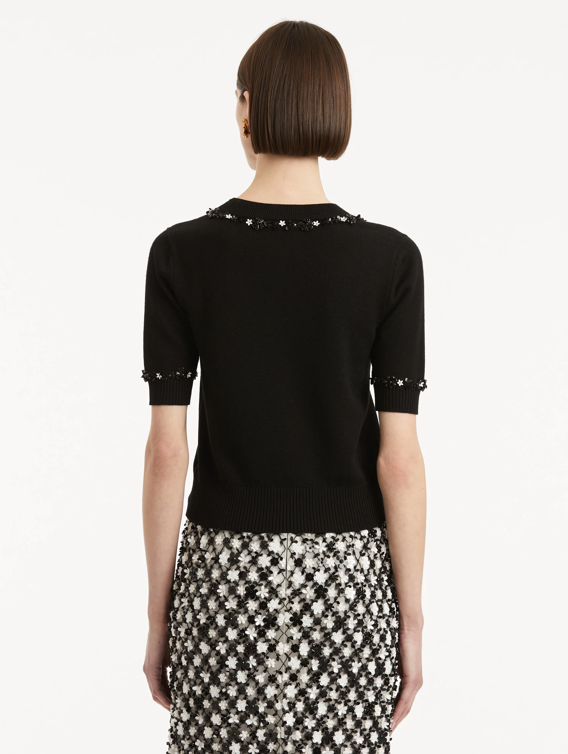 Sequin Floret Trim Pullover - Image 3