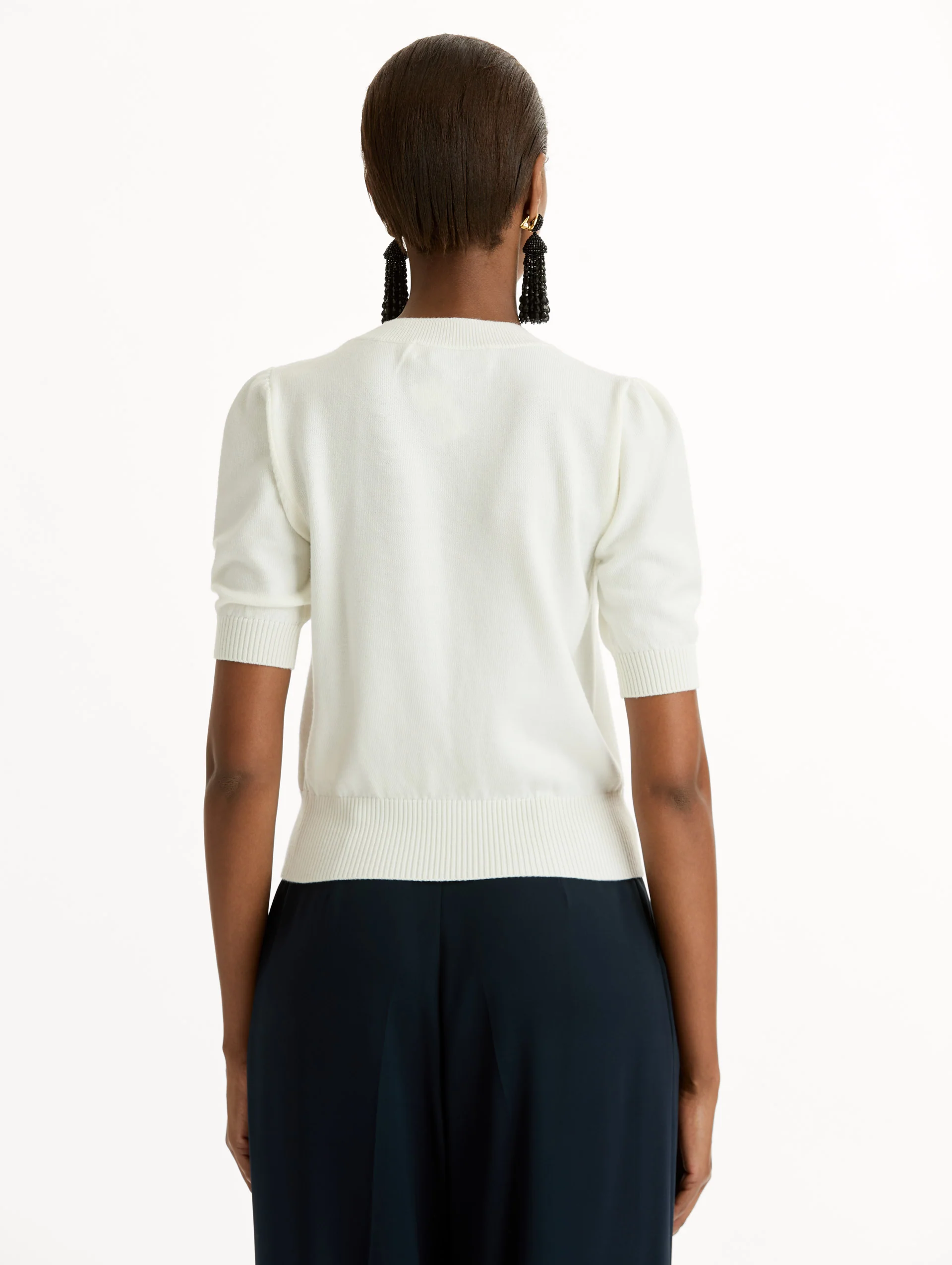 Short Sleeve Wool Pullover - Image 3