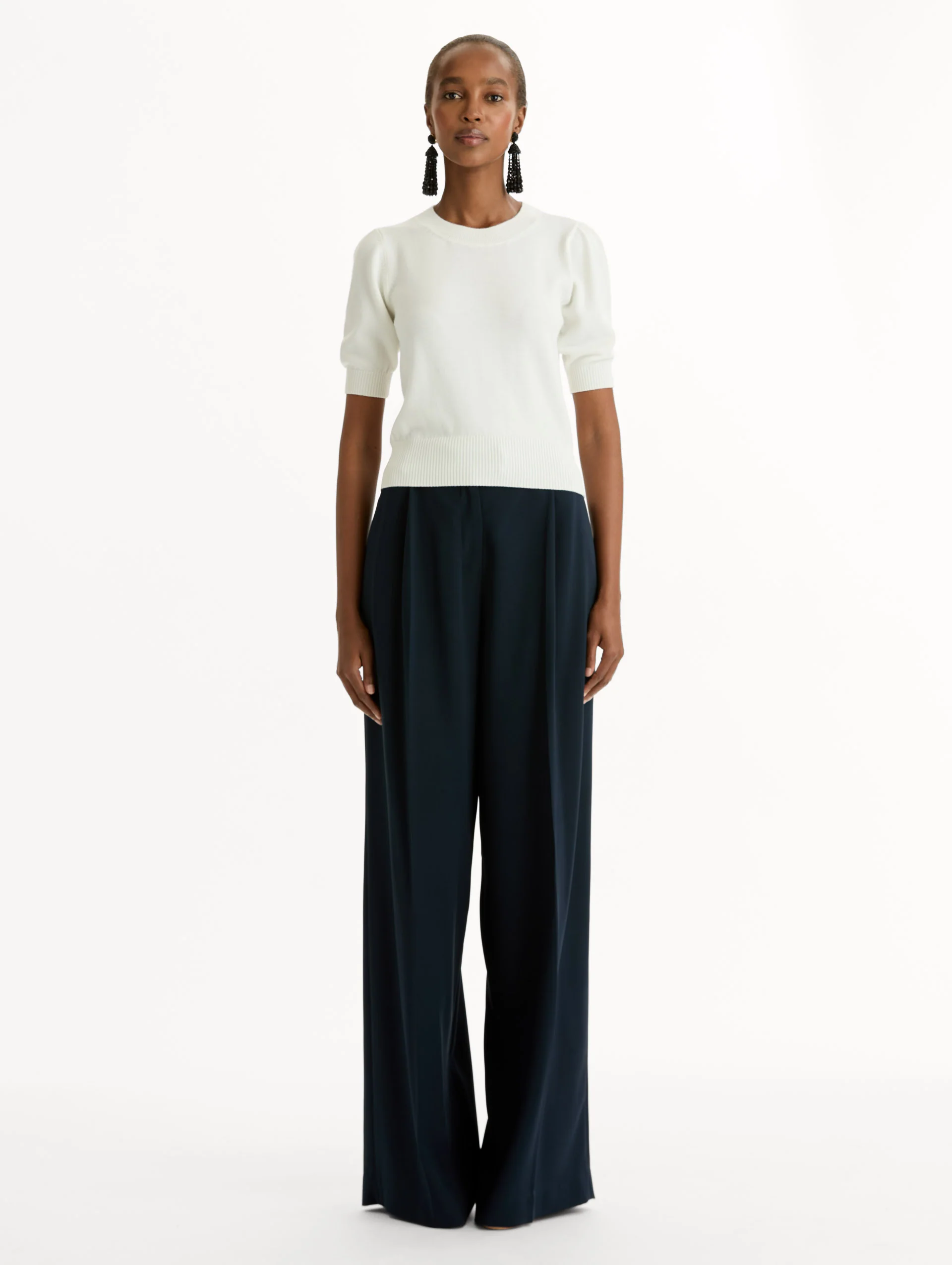 Short Sleeve Wool Pullover - Image 4