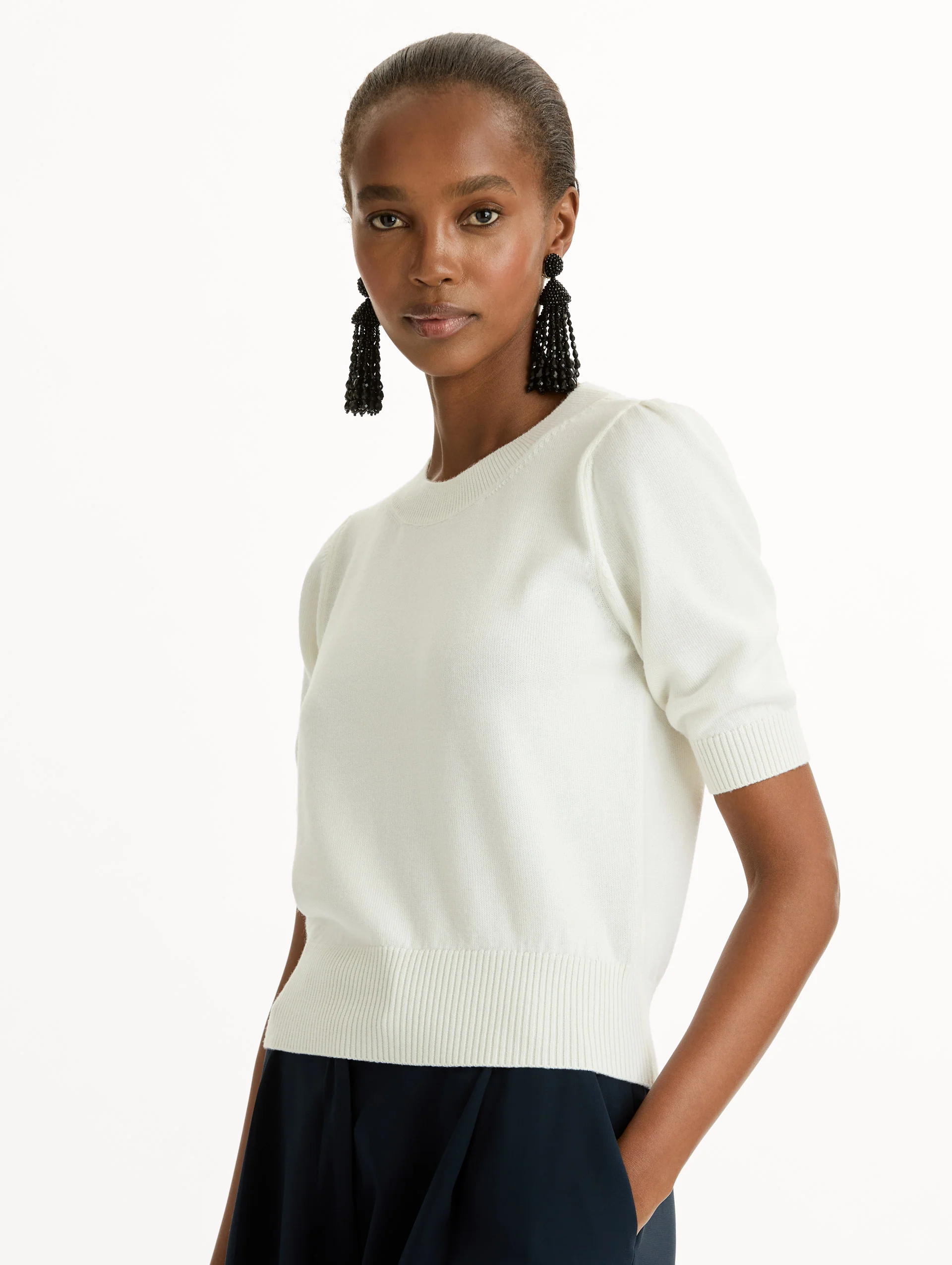 Short Sleeve Wool Pullover - Image 6